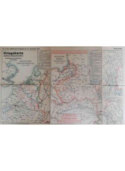  - Die militärischen Ereignisse - Kriegskarte Nr. 13, München 1914 antikvár könyv