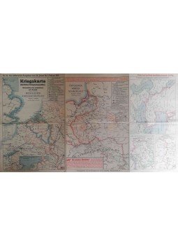 - Die militärischen Ereignisse - Kriegskarte Nr. 19. - Die militärischen Ereignisse - Kriegskarte Nr. 19., München 1915 antikvár könyv