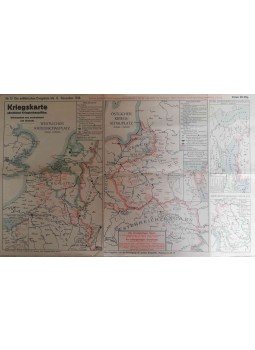  - Die militärischen Ereignisse - Kriegskarte Nr. 12, München 1914 antikvár könyv