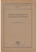 Szende Tamás - Spontán beszédanyag gyakorisági mutatói