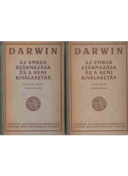 Charles Darwin - Az ember származása és a nemi kiválasztás I-II. Charles Darwin - Az ember származása és a nemi kiválasztás I-II., Budapest 1923 antikvár könyv