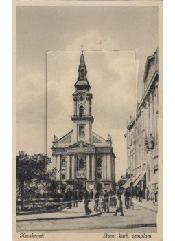  - Kecskemét - Római katolikus templom. Kihajtható leporrelóbetéttel (képeslap), null 0 antikvár könyv