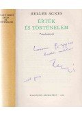 Heller Ágnes - Érték és történelem (dedikált)