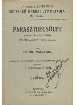 Vaszilievits Emil - Parasztbecsület Vaszilievits Emil - Parasztbecsület, Budapest 0 antikvár könyv