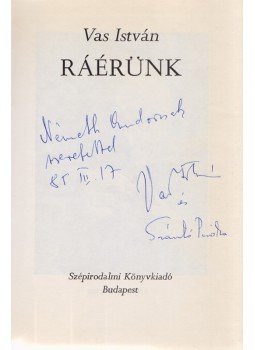 Vas István - Ráérünk (dedikált és aláírt), Budapest 1983 antikvár könyv