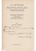 Kozma György - A leveldi Kozma-család története (Herczeg Ferenc számára dedikált)