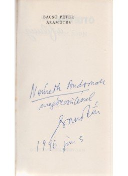 Bacsó Péter - Áramütés (dedikált), Budapest 1979 antikvár könyv
