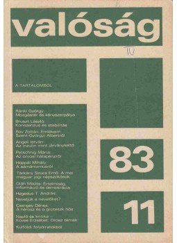 Kőrösi József - Valóság 1983/11. Kőrösi József - Valóság 1983/11., Budapest 1983 antikvár könyv