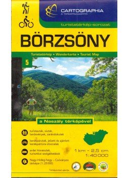  - Börzsöny turistatérkép, Budapest 2017 antikvár könyv