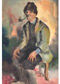 Reuter Ágoston - Öreg pipával