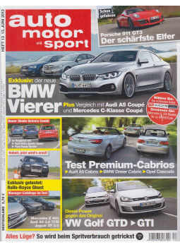 Paul Pietsch, Ralph Alex (szerk.), Jens Katemann (szerk.) - Auto Motor und Sport - Heft 13 13. Juni 2013 Paul Pietsch, Ralph Alex (szerk.), Jens Katemann (szerk.) - Auto Motor und Sport - Heft 13 13. Juni 2013, Stuttgart 2013 antikvár könyv