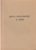 Kovács Sándor Iván,Kazinczy Andrea - Zrínyi-dolgozatok II.