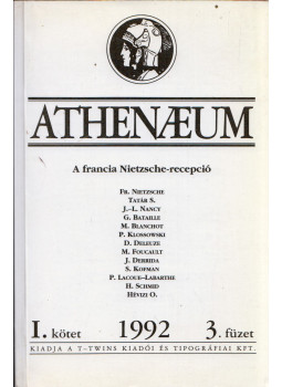 Bacsó Béla - Athenaeum 1992 I/3 Bacsó Béla - Athenaeum 1992 I/3, Budapest 1992 antikvár könyv