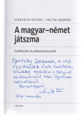 Heltai András,Horváth István - A magyar-német játszma (dedikált)