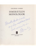 Szkárosi Endre - Ismeretlen monológok (dedikált)