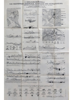 Lóczy Lajos - Geologische Profiele von Westserbien, Sandschak, Novipazar und Ostmontenegro, Budapest 1920 antikvár könyv