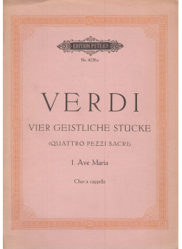 Giuseppe Verdi, Kurt Soldan - Vier geistliche Stücke Giuseppe Verdi, Kurt Soldan - Vier geistliche Stücke, Leipzig 1959 antikvár könyv