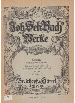 Johann Sebastian Bach - Kantate zum Reformationsfest Johann Sebastian Bach - Kantate zum Reformationsfest, Leipzig 1967 antikvár könyv
