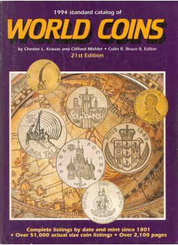 Chester L. Krause, Clifford Mishler - 1994 Standard Catalog of World Coins Chester L. Krause, Clifford Mishler - 1994 Standard Catalog of World Coins, Iola, Wisconsin 1993 antikvár könyv