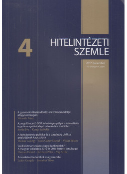 Virág Barnabás (szerk.) - Hitelintézeti szemle 2017/4. - 2017. december Virág Barnabás (szerk.) - Hitelintézeti szemle 2017/4. - 2017. december, Budapest 2017 antikvár könyv