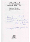 Kányádi Sándor - Valaki jár a fák hegyén (dedikált)