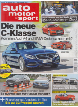 Paul Pietsch, Jens Katemann (szerk.) - Auto Motor und Sport - Heft 4 5. Februar 2015 Paul Pietsch, Jens Katemann (szerk.) - Auto Motor und Sport - Heft 4 5. Februar 2015, Stuttgart 2015 antikvár könyv