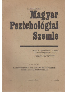Garai László - Kategorizációs paradoxon megfigyelése kísérleti nagycsoportban Garai László - Kategorizációs paradoxon megfigyelése kísérleti nagycsoportban, Budapest 1977 antikvár könyv