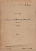 Szigeti József - A Marx előtti filozófia története VII.