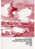 Borosy András,Kisfaludy Katalin - Pest-Pilis-Solt vármegye közgyűlési jegyzőkönyveinek regesztái 1712-1740 IV.
