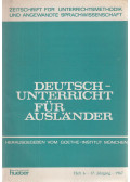 Dora Schulz - Deutschunterricht für Ausländer Heft 6 - 17. Jahrgang - 1967