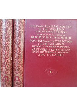  - Lukisan-Lukisan Koleksi Ir. Dr. Sukarno - Paintings from the Collection of Dr. Sukarno I-II., Peking 1957 antikvár könyv