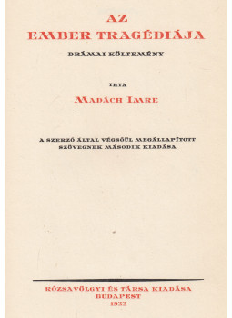 Madách Imre - Az ember tragédiája Madách Imre - Az ember tragédiája, Budapest 1922 antikvár könyv