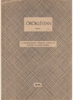 Dr. Guba Sándorné - Örökléstan Dr. Guba Sándorné - Örökléstan, 1975 antikvár könyv