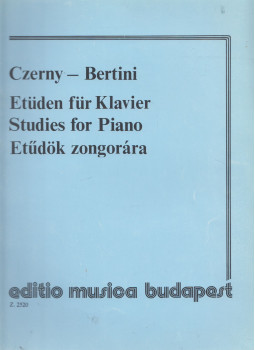 Czerny, Bertini - Etűdök zongorára, Budapest 2005 antikvár könyv
