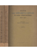 Bártfai Szabó László (szerk.),Gróf Széchenyi István - Adatok gróf Széchenyi István és kora történetéhez 1808–1860. I–II. kötet