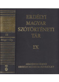Vámszer Márta (főszerk.) - Erdélyi magyar szótörténeti tár IX. Megy-Op