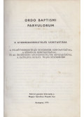  - Ordo Baptismi Parvulorum