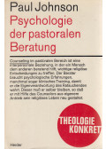Paul Johnson - Psychologie der pastoralen Beratung