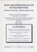 Molnár Pál - Élelmiszervizsgálati Közlemények LVI. kötet 2010/1. füzet