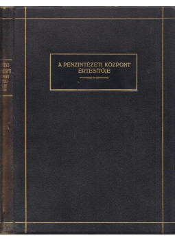  - A Pénzintézeti Központ értesítője 1939, Budapest 1939 antikvár könyv