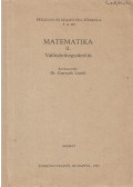Dr. Csernyák László - Matematika II. - Valószínűségszámítás