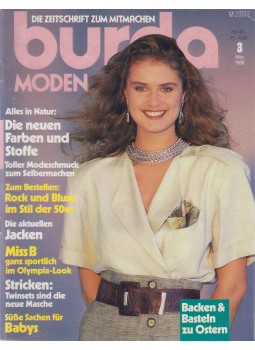 Susanne Reinl (szerk.), Ingrid Küderle (szerk.), Aenne Burda (szerk.) - Burda Moden 1988/3. März (német) Susanne Reinl (szerk.), Ingrid Küderle (szerk.), Aenne Burda (szerk.) - Burda Moden 1988/3. März (német), Offenburg 1988 antikvár könyv