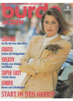 Aenne Burda (szerk.), Ingrid Küderle (szerk.) - Burda Moden 1991/8. August (német) Aenne Burda (szerk.), Ingrid Küderle (szerk.) - Burda Moden 1991/8. August (német), Offenburg 1991 antikvár könyv