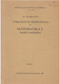 Dr. Ábrahám István - Útmutató és segédanyag a Matematika I. Analízis tanulásához