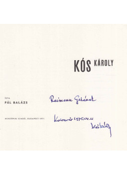 Pál Balázs - Kós Károly (dedikált), Budapest 1971 antikvár könyv