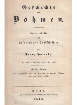 Palacky, Frantisek - Geschichte von Böhmen I., Prága 1844 antikvár könyv