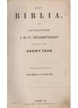  - Szent Biblia (1875)