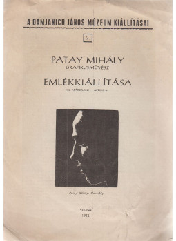 Kaposvári Gyula - Patay Mihály grafikusművész emlékkiállítása 1956. március 25 - április 10., Szolnok 1956 antikvár könyv