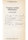 D. Zöldhelyi Zsuzsa - Turgenyev prózai költeményei (dedikált)