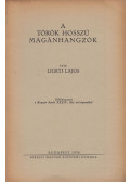 Ligeti Lajos - A török hosszú magánhangzók